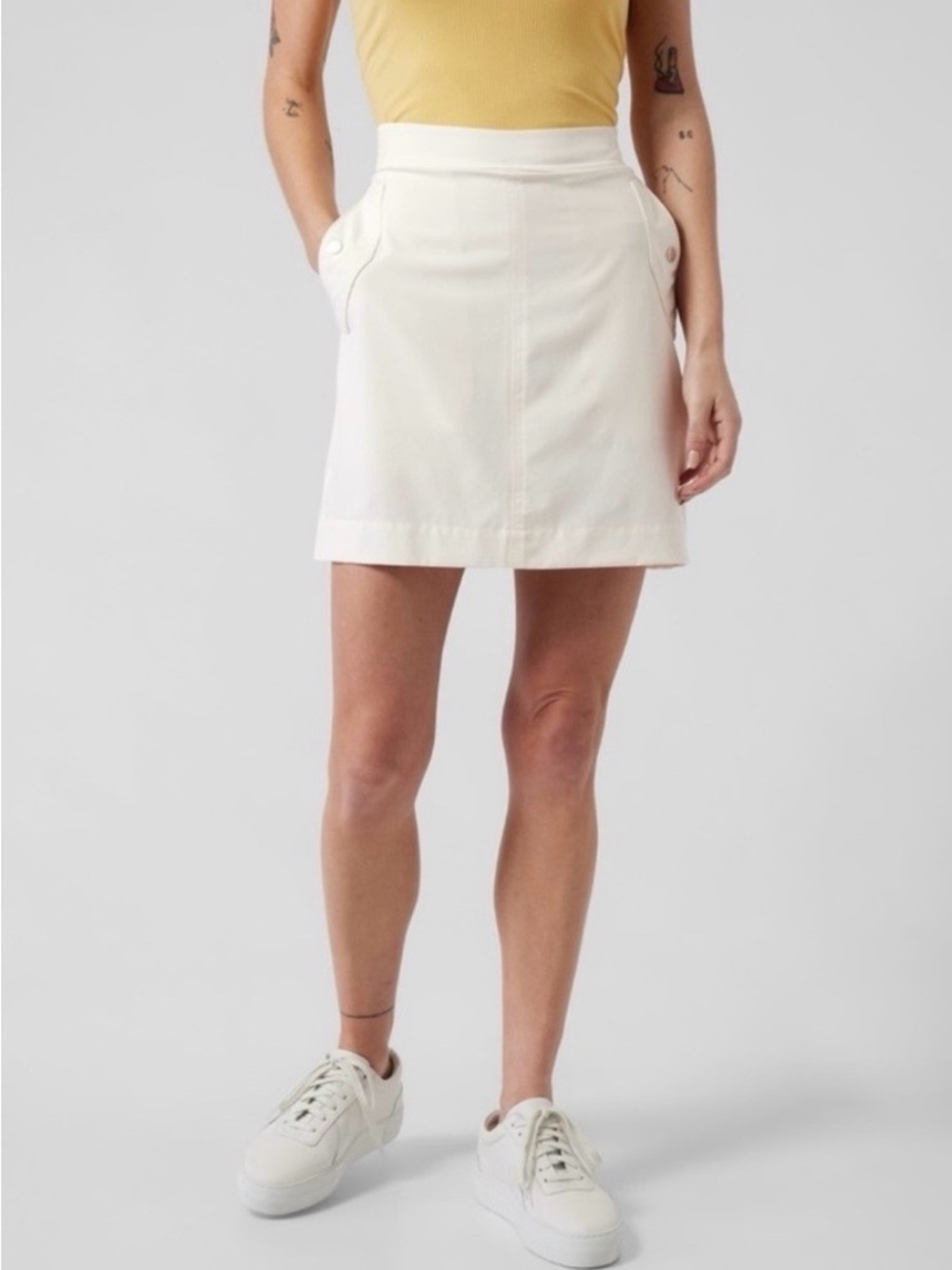 Athleta Vienna Skort in Magnolia White